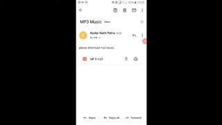 How To Download MP3 Attach File from Gmail - How To Play MP3 on Mobile