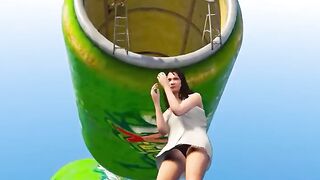 Amanda Awesome Water Slide