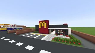 How to build a modern McDonalds Restaurant City in Minecraft