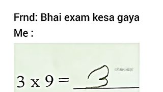 He thought he was in the exam