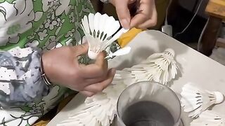 Badminton Ball production