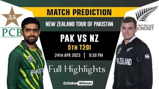 Pak vs Nz 5th T20i 2023 Full Highlights