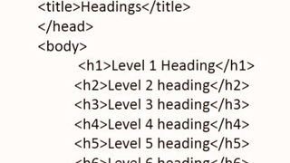 HTML heading
