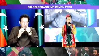 Imran khan  Zaman Park ma eid mokay oar jashan