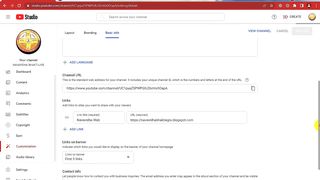 How To Remove Social URL Link from My Youtube Channel