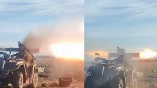 Russian forces blow up Ukrainian soldiers using handheld rocket launchers