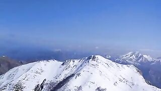 Balade en hiver en haute montagne