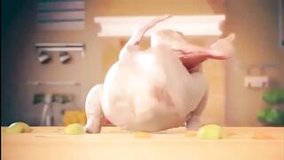 Poulet qui danse