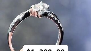 Real Diamond Double Solitaire Ladies Band by Ijaz Jewelers