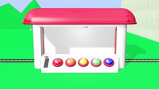 COLOR TRAIN for Children Educational Video Colors Balls for Kids Nursery