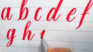 How To Write English Alphabet A to Z (small)