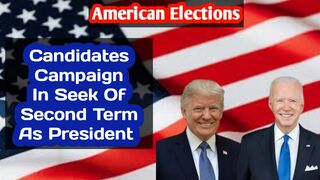 American candidates campaigns in seek of second term of president