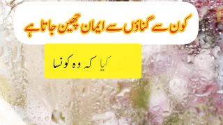 کون سے گناؤں سے ایمان چھین جاتا ہے