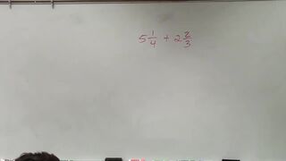 Learn how to add two mixed numbers with unlike denominators