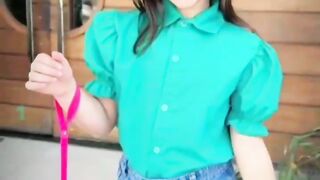 Little girl modeling