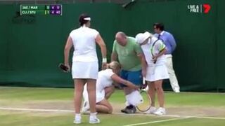 When a spectator tried to give advice to players at Wimbledon match..