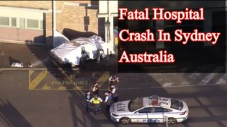 A fatal car crash n Sydney hospital parking area