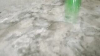 Dew bottle ???? flipping on floor ????.