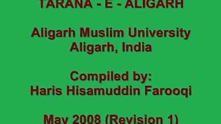 Aligarh Muslim University ( A M U ) Tarana