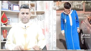 جزائريون لابسين الجلابة النسائية المغربية في العيد