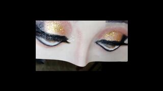 Brown smokey cut crease eyes makeup Tutorial ????