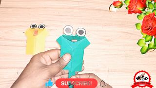 How to make paper frog| origami frog