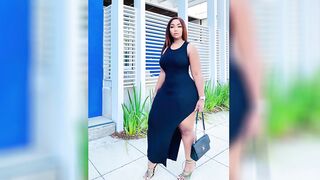 ASMR MUKBANG _ curvy model Krystle Pierre - plus size model.