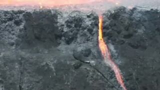 amazing very powerful active volcano ????????????