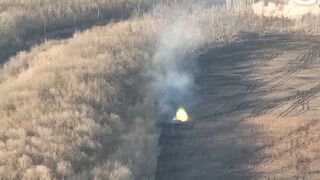 Ukrainian forces destroy hidden Russian soldiers and equipment