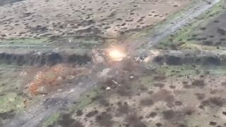 Ukrainian Marines strike Russian forces hiding in collapsed bridge with artillery