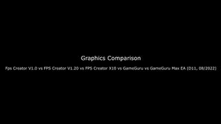 FPS Creator V1 vs FPS Creator V1.20 vs FPS Creator X10 vs GG Classic vs GG Max Graphics Comparison