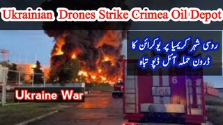Ukrainian drones strikes Crimea oil depot