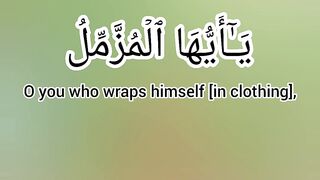 Soorah Muzzammil translation