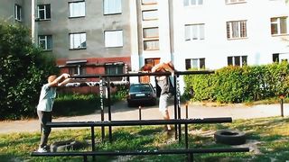 Flights from the horizontal bar