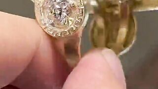 Real Gold Saint Jude Medusa Ring