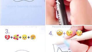 Which one do you like the most? Emoji Mixing Satisfying Art.