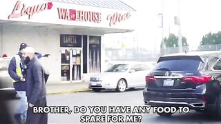 Muslim Asking strangers for Food