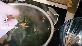 Nettle soup because it's the season Orchestrated and sung with humor???