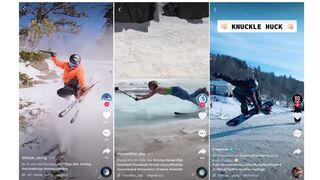 Skiing and Snowboarding TikTok Compilation of March 2020