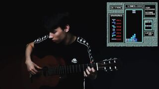 Mario - Tetris on guitar