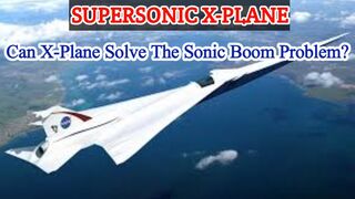 Can x-plane solve the sonic boom problem