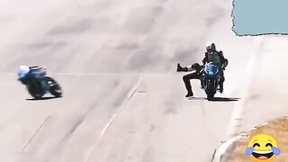 Moto race funny