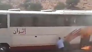 Burning of a bus