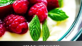 Raspberry & Mint Panna Cotta