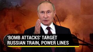 Russia under attack Train, power lines blown up in two provinces amid Ukraine war