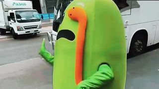 Green egg in the city