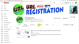 URL Registration New Youtube Channel