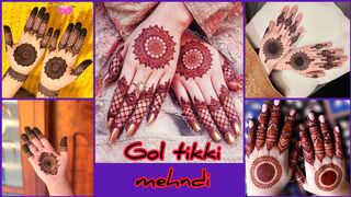 Gol tikki mehndi designs || Mehndi designs