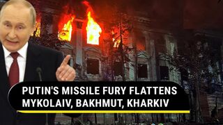 Putin's Kalibr missiles strike Mykolaiv; Russia unleashes 324 attacks on Bakhmut, Kharkiv in a day