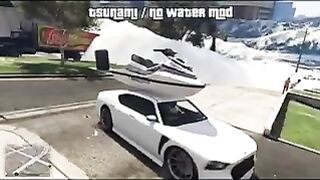 Tsunami GTA 5, really insane and funny.